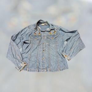 Vintage Disney Store Mickey Denim Button Up